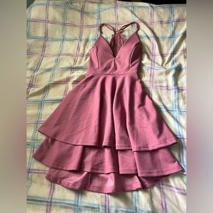 Mauve Strapless Dress